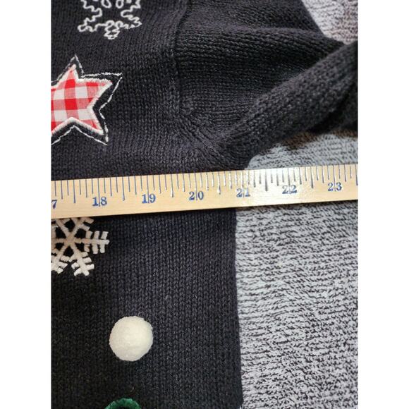 Jason Maxwell Vintage Christmas Cardigan Women;s Size large - Picture 8 of 8